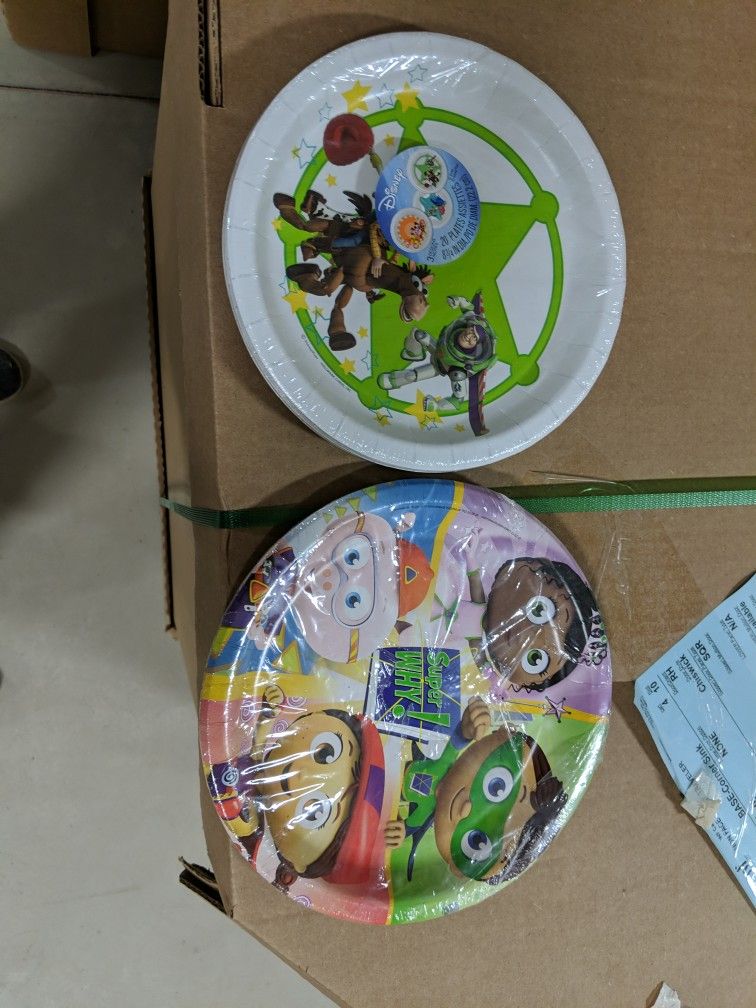 Kids Character paper Plates