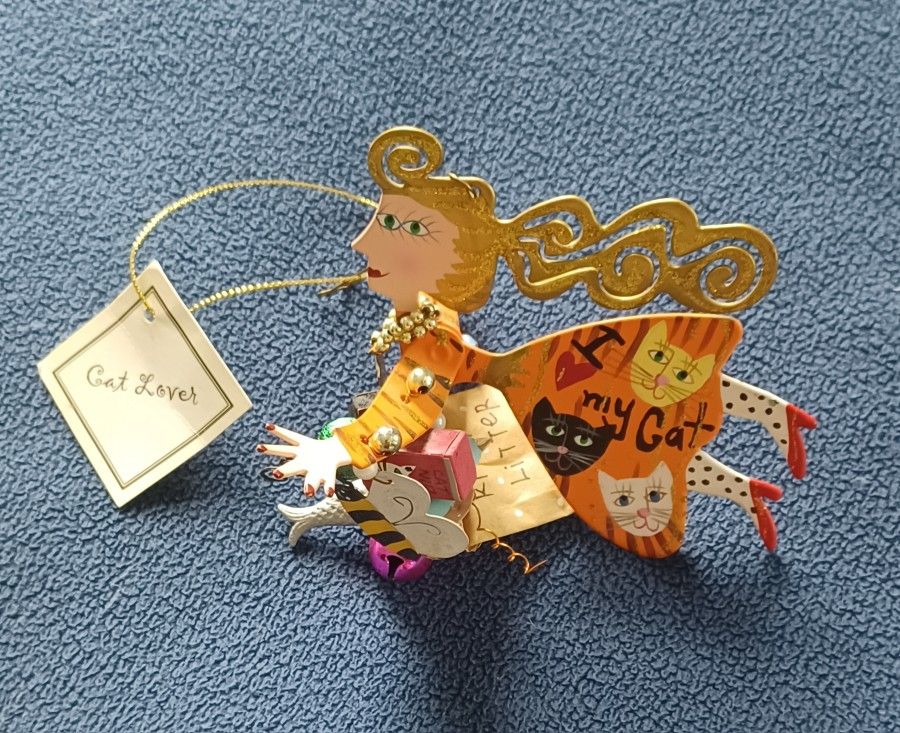 Crazy Cat Lady Ornament, New With Tag