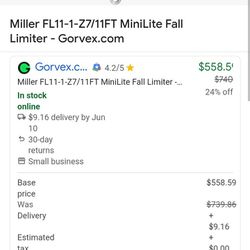 Any Offer I'll Take Miller Mini Lite Fall Limiter 