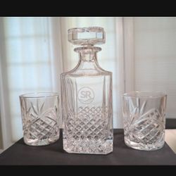 New Sky River Casino SR Decanter Set (2 Glasses)
