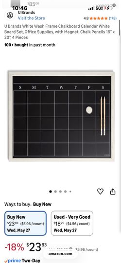 Chalkboard Wall Calendar 