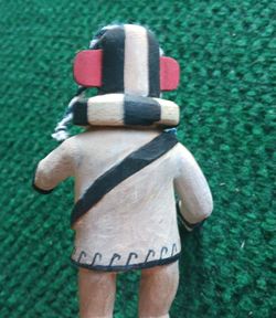 Hand-carved Kokopelli (Katsina) 5 in. doll beautiful!