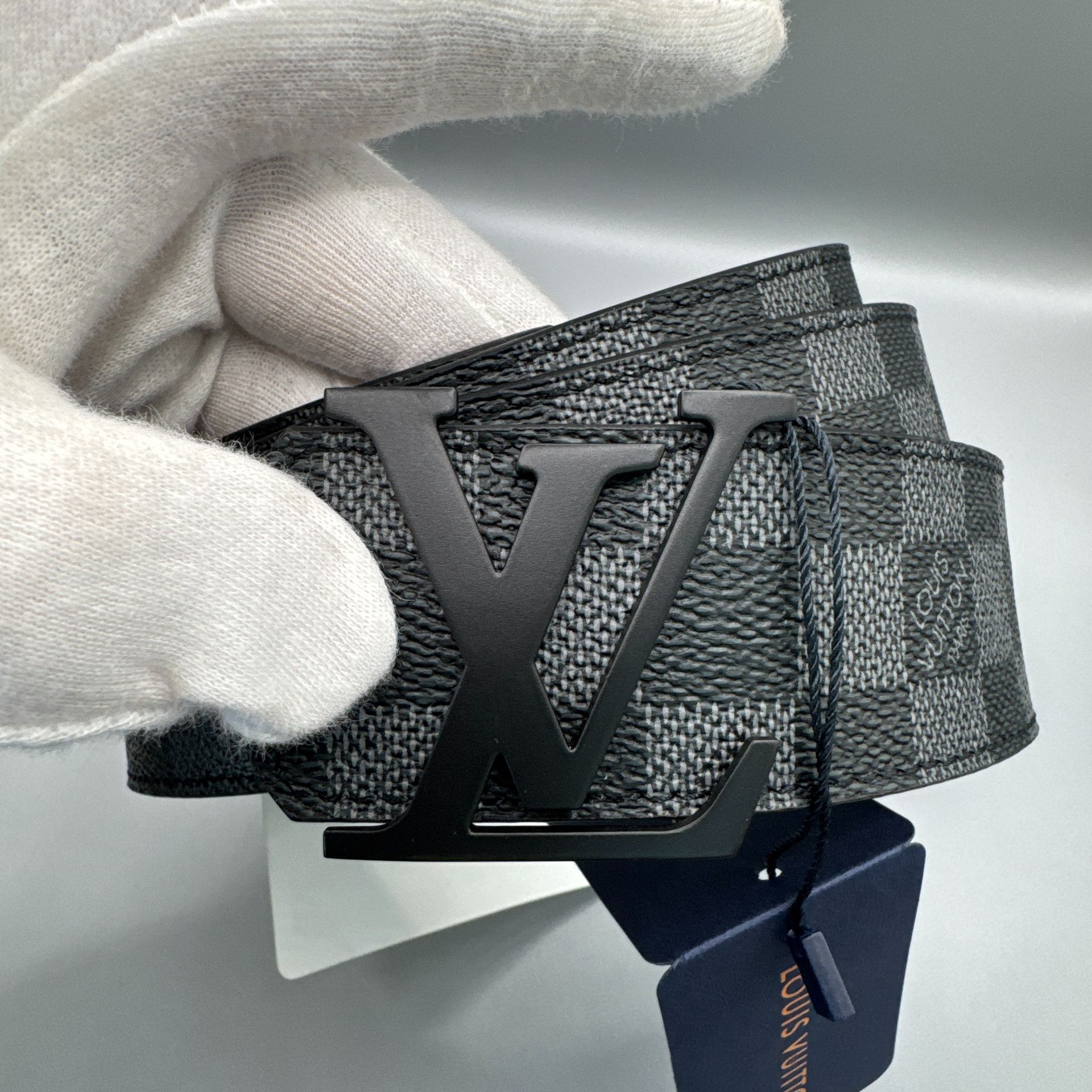 Louis Vuitton Black Graphite Damier Belt Size 115 (40/42)