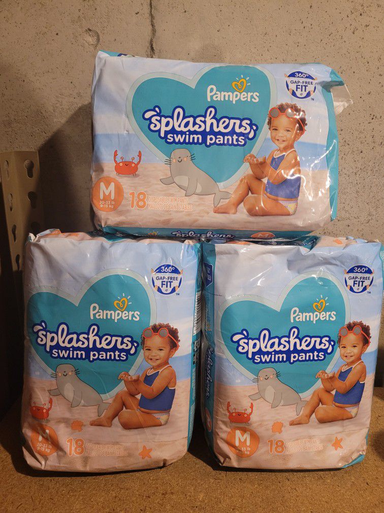 Pampers Splashers Swim Diapers Size M