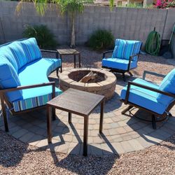 Outdoor Iron Furniture, Custom Built Patio Furniture, Sunbrella Cushions 