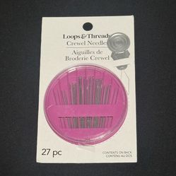 Loops & Threads Crewel Embroidery Needles – 27 pcs – New