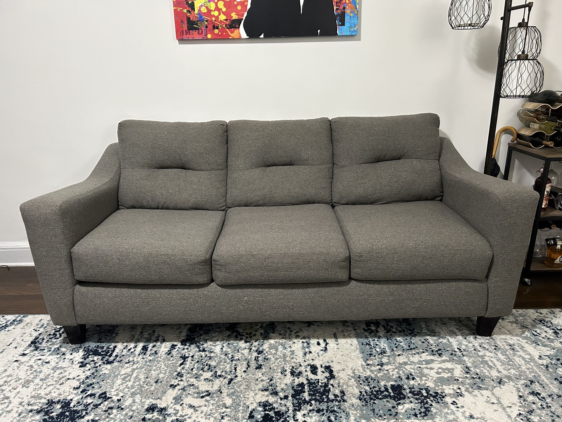 Gray 3-seat Couch