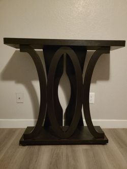 Dark Brown/Black Wood Shelf