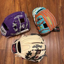Rawlings Heart Of The Hide/ Wilson A2000 Baseball Gloves 
