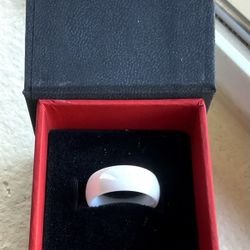 Thorsten White Ceramic Ring/Band