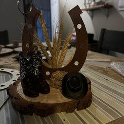 Cow Boy Center Pieces