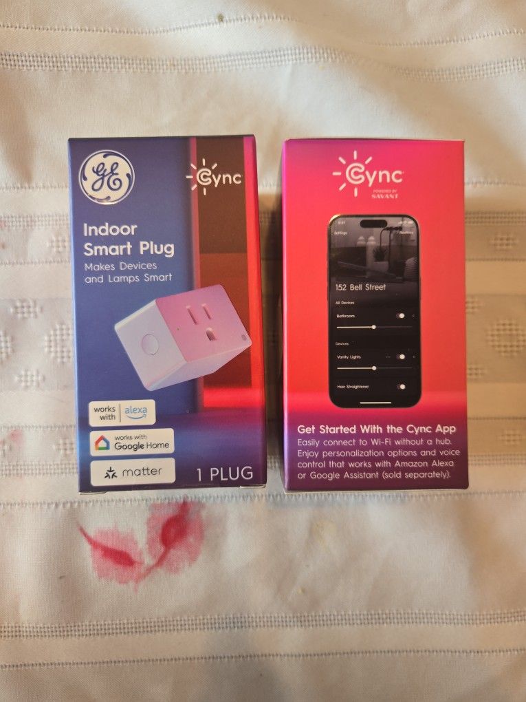 2 Cync GE Brand New In Box Wifi Smary Plugs