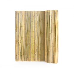 Natural Rolled Bamboo Fence, Eco-Friendly Bamboo Privacy Fence 4 ft H x 6 ft L x 0.75 in D. , Decorative Bamboo Privacy Screen for Garden, Backyard, B