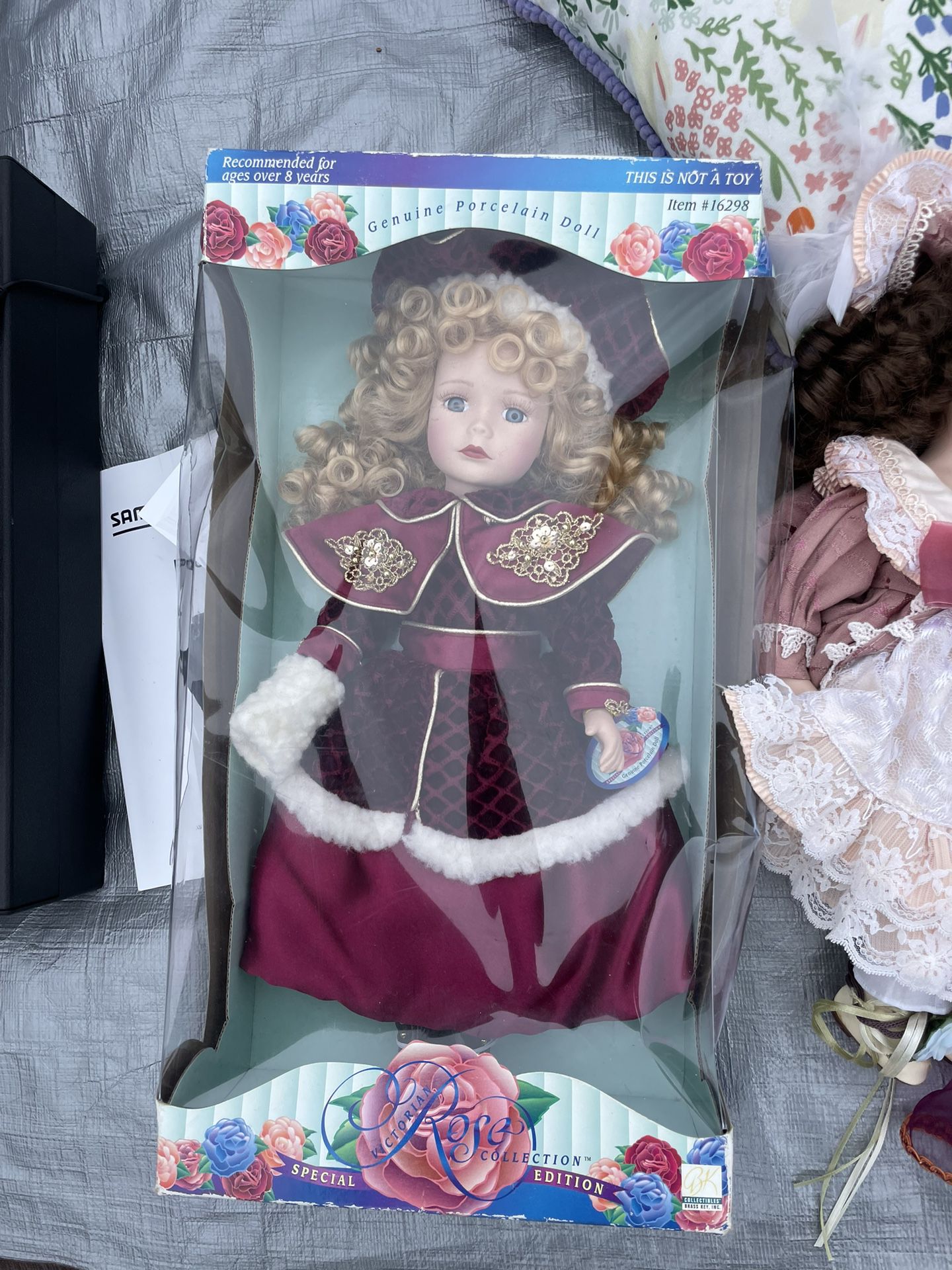 Porcelain Doll In Box 
