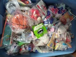 Assorted happy meal toys