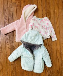 3 Pack Assorted 18M Outerwear (Coat, Sweater, & Sweatshirt)