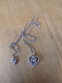 Silver Heart Pendant Necklace