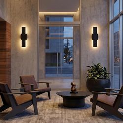 Outdoor Wall Lights Dimmable, set of 2,