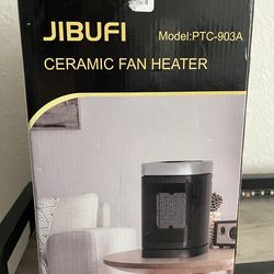 JIBURI Small Portable Space Heater 70 Degree Rotating Feature Electric Heater