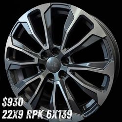 Wheels Replica 22 x 9 6X 139 $930 ALL 4 