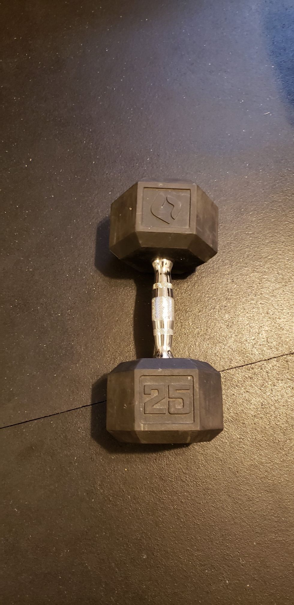 Hex Dumbbell | Rubber | 25 Pounds