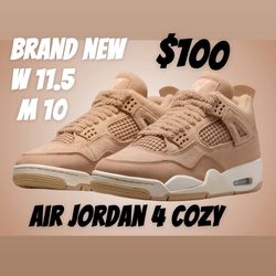 Nike Air Jordan 4 Cozy Hemp Brand New W 11.5 M 10 Retro