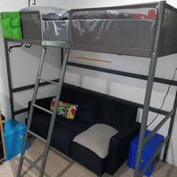 IKEA kid's loft bed + mattress