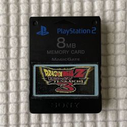 PS2: 8MB Memory Card Saved Game Data - Dragon Ball Z: Budokai Tenkaichi 3 