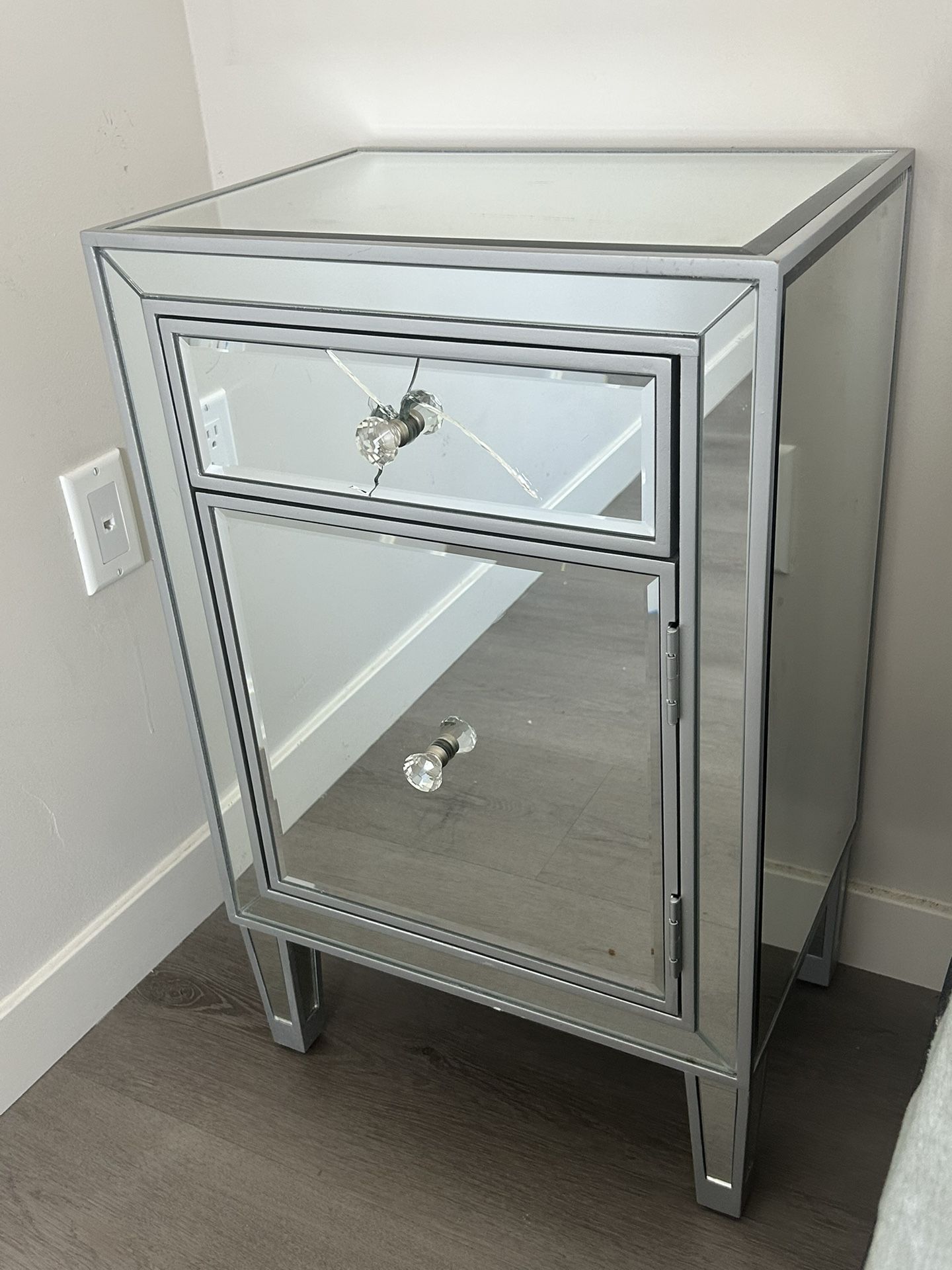 Mirrored Nightstand