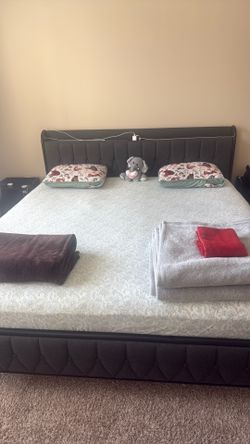 King size mattress and frame