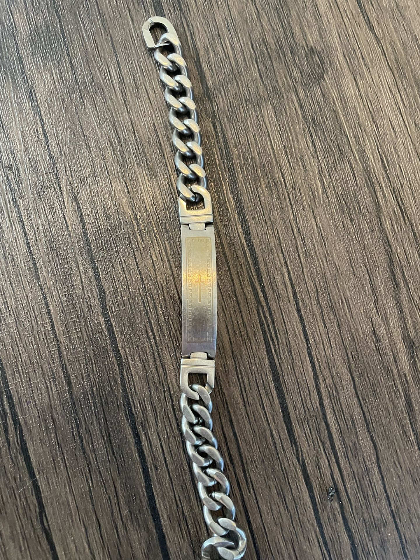 Sterling Silver Cross Bracelet