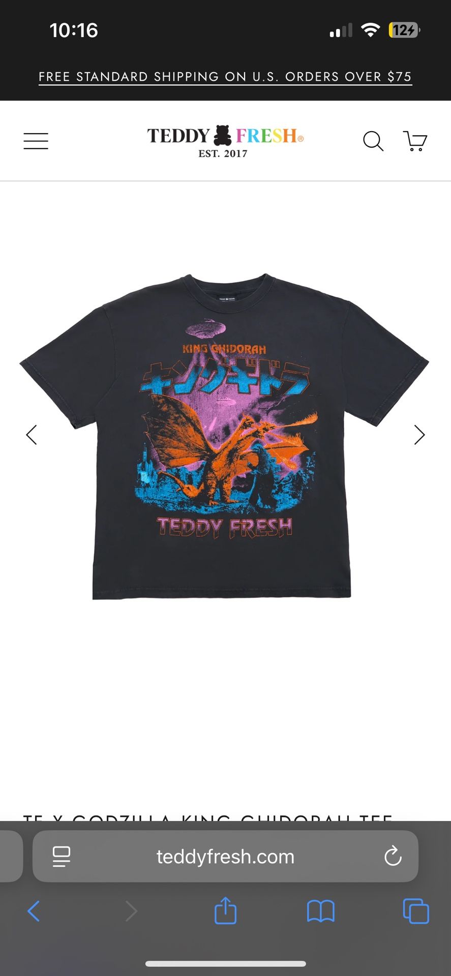 Teddy Fresh X Godzilla Tee