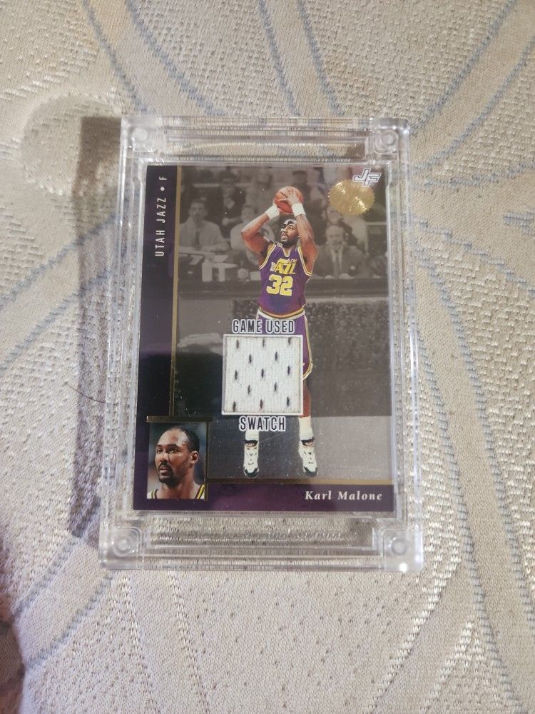 Karl Malone Jersey Fusion Card.
