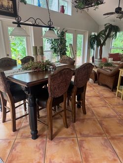 Dining room table and chairs