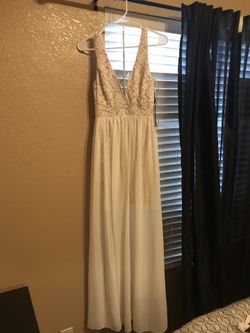 Lulus white maxi dress