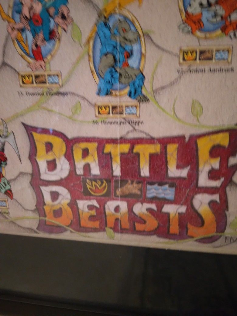 Battle Beast Action Figure Game Room Poster
