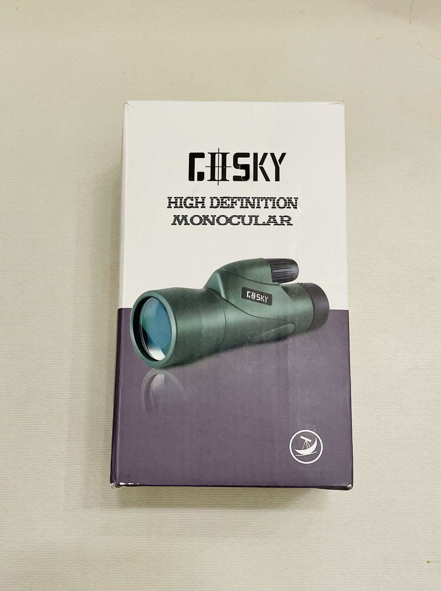 Gosky Piper Monocular Telescope, 12x55 HD Monocular for Adult with BAK4 Prism & FMC Lens, Lightweight Monocular with Smartphone Adapter Suitable for B