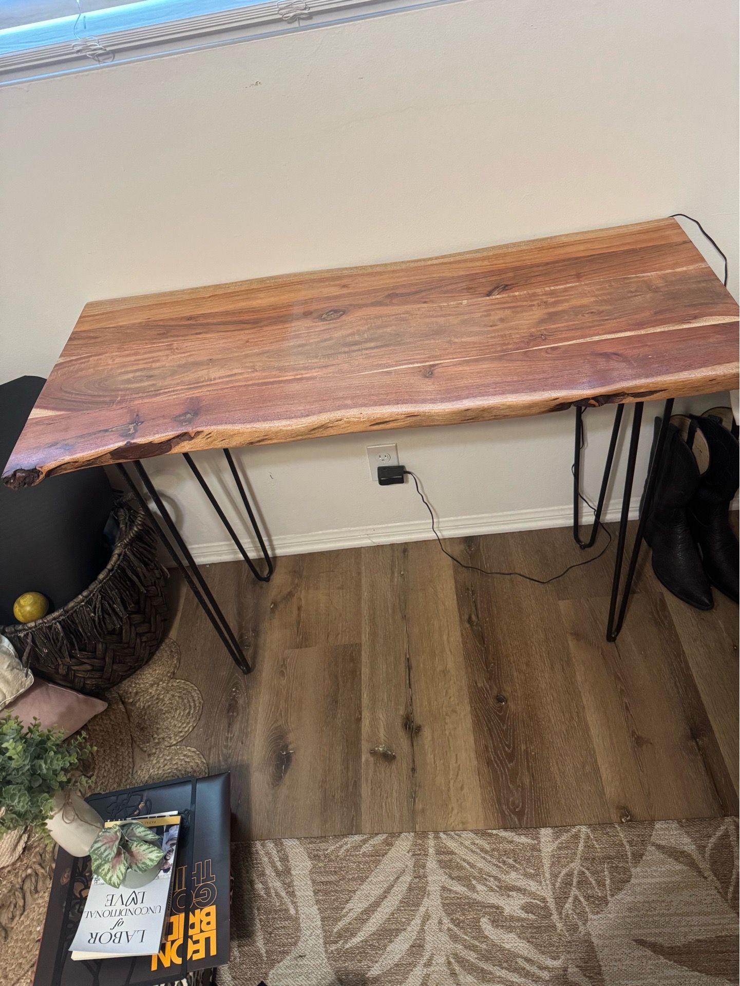 Wooden console table