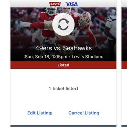 49ers Vs Seahawks Home Opener 