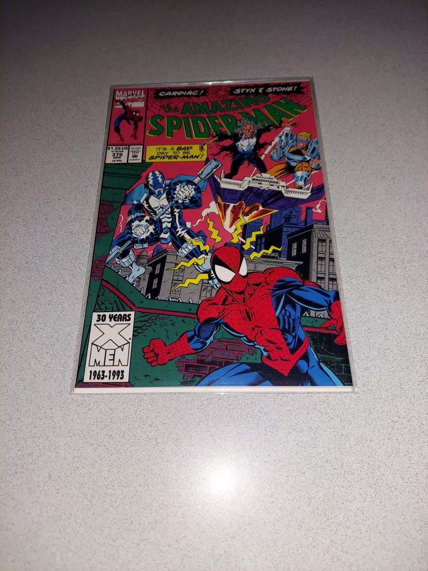 1993 THE AMAZING SPIDER-MAN #376 COMIC BAGGED AND BOARDED