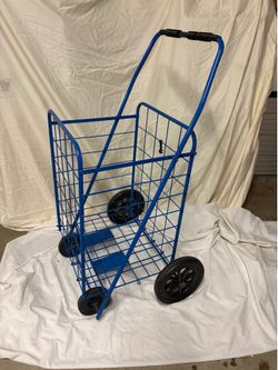 Heavy-Duty Rolling Utility Cart / Laundry Cart with Large Wheels Farmers Market