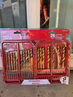 Milwaukee Shockwave Titanium drill bit set 29 piece brand new factory sealed Hablo español