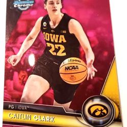 Caitlin Clark PINK REFRACTOR 