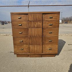 Vintage Solid Wood Kent Coffey The Titan Dresser Chest