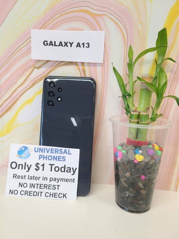 SAMSUNG GALAXY A13 5G 64GB UNLOCKED. NO CREDIT CHECK $1 DOWN  PAYMENT OPTION.  3 MONTHS WARRANTY * 30 DAYS RETURN * 