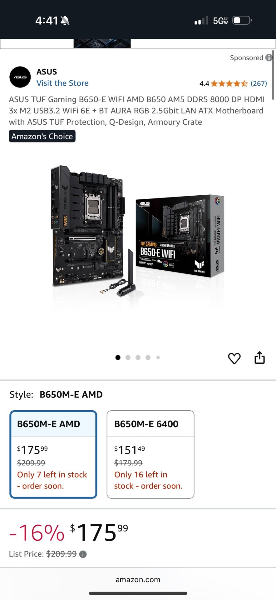 B650 E Wifi Motherboard
