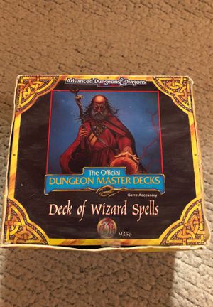 Photo Advanced Dungeons & Dragons Deck Of Wizard Spells Cards Complete