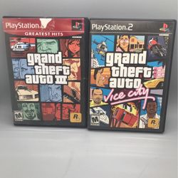 Grand Theft Auto Gta Vice City And 3 III PS2 Play Station Two Playstation 2 Lot