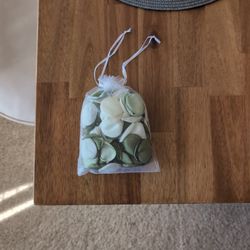 Artificial Flower Pedals - Green And White