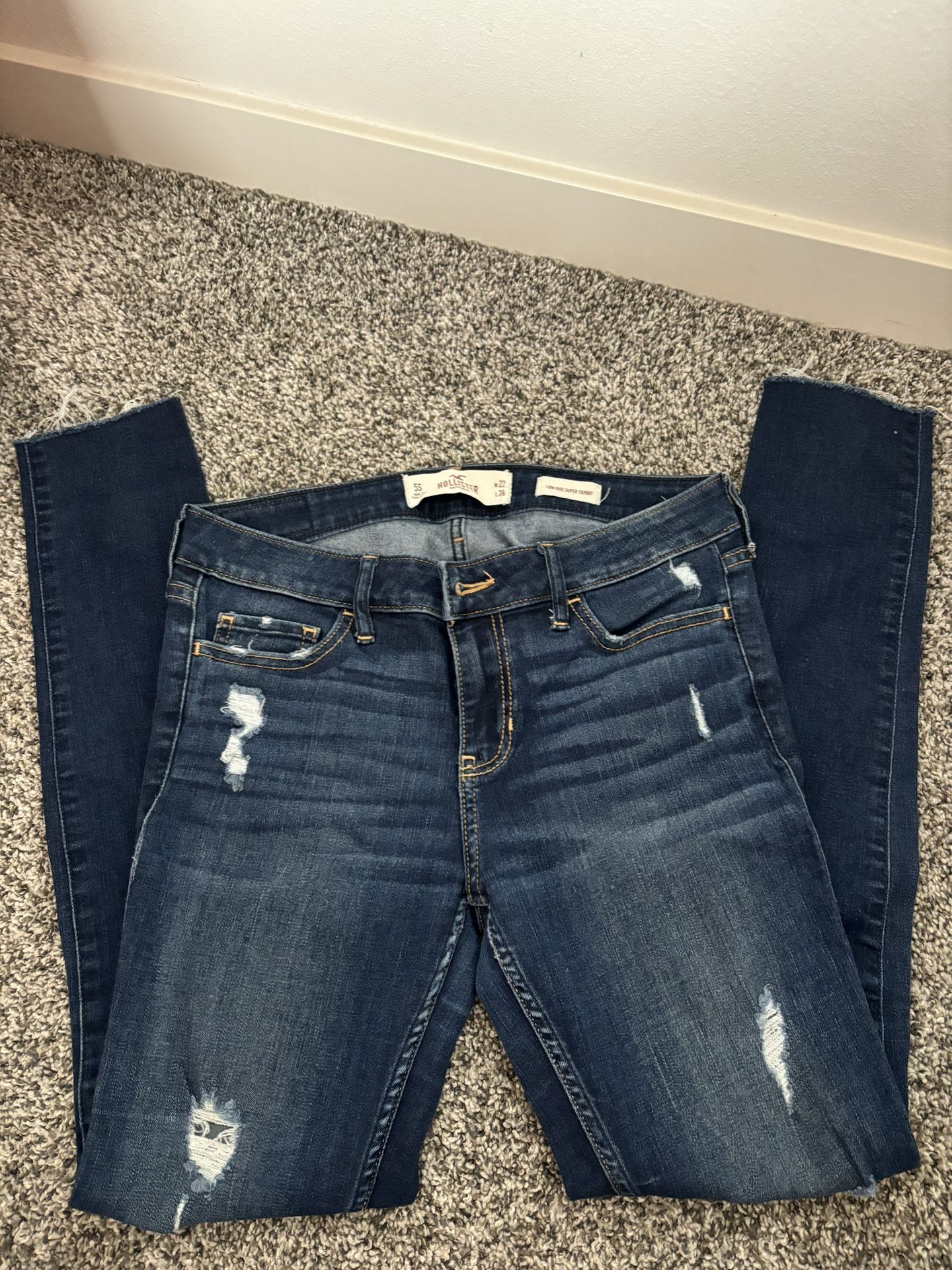 Dark Rinse Low Rise Hollister